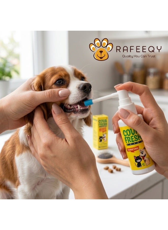 Covalent Cova Fresh Breath Dental Care Spray & Mouthwash for Dogs & Cats 60ml - Image 3
