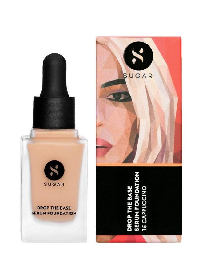 SUGAR Cosmetics كريم أساس دروب ذا بيس سيروم 15 كابتشينو (لون فاتح بارد)  - Image 3