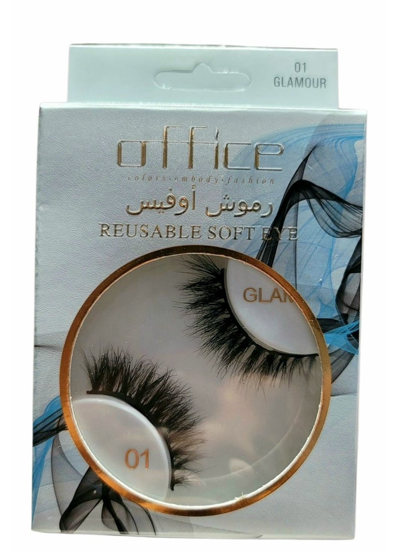 Office - Natural Hair Lashes 01 - GLAMOUR for a charming look