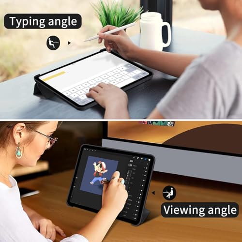 Boxome Tablet Case Cover for Apple iPad Pro 11 inch (2nd,3rd,4th Gen) [Auto Sleep/Wake Cover] [Trifold Stand] - Black - Image 5