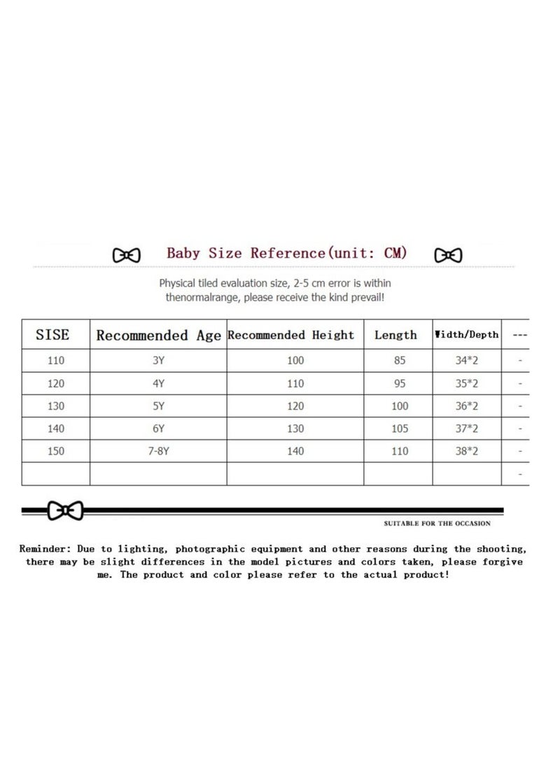 Generic - 1-Piece Aurora Princess Dress Costume for Girls Kids Dress Up 110-150 cm 3-8 Years Birthday Party Cosplay Outfits - Image 1