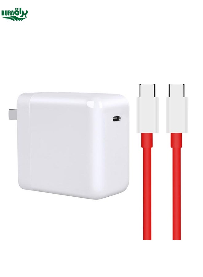 BURAQ 65W Warp Flash Charging Mobile Phone Adapter, Style:65W Charger+1.5m Fast Charging Cable - Image 1