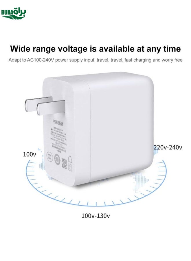 BURAQ 65W Warp Flash Charging Mobile Phone Adapter, Style:65W Charger+1.5m Fast Charging Cable - Image 5