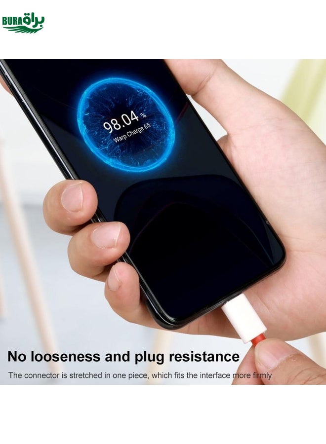BURAQ 65W Warp Flash Charging Mobile Phone Adapter, Style:65W Charger+1.5m Fast Charging Cable - Image 4