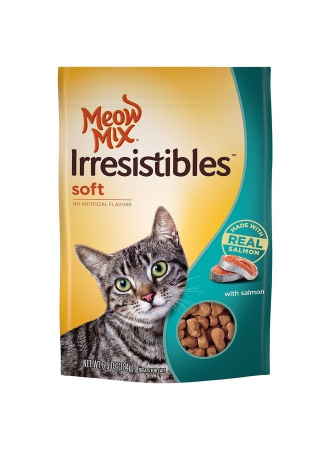 مياو مكس مكافآت القطط الناعمة "مياو ميكس إريزيستبلز" مع سمك السلمون الحقيقي، 6.5 أونصة (203095)