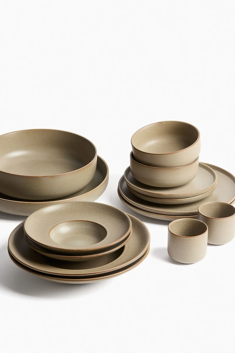 H&M 2-pack reactive-glaze dinner plates