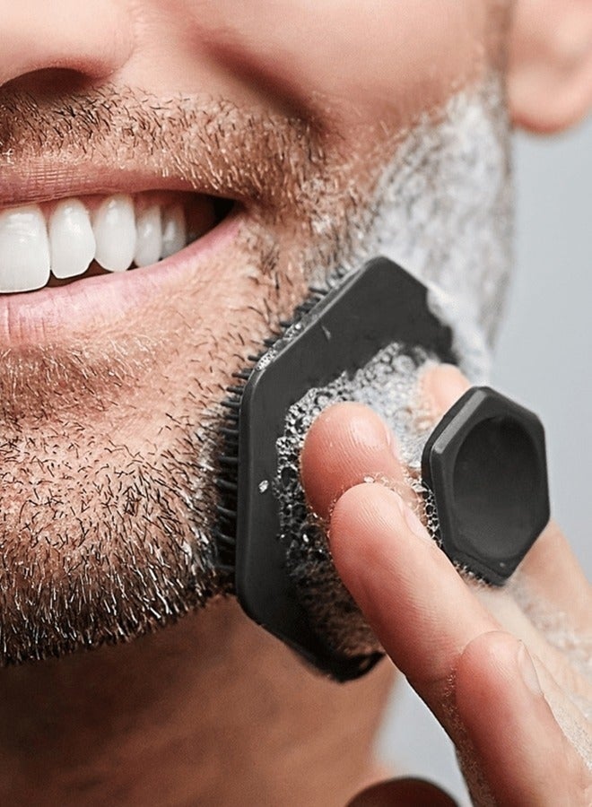 GlamKit Face Scrubber, Silicone Face Scrubber for Men, Gentle Exfoliator Pad & Massager, Facial Cleansing/Wash Brush - Removes Dead & Dry Skin - Image 1