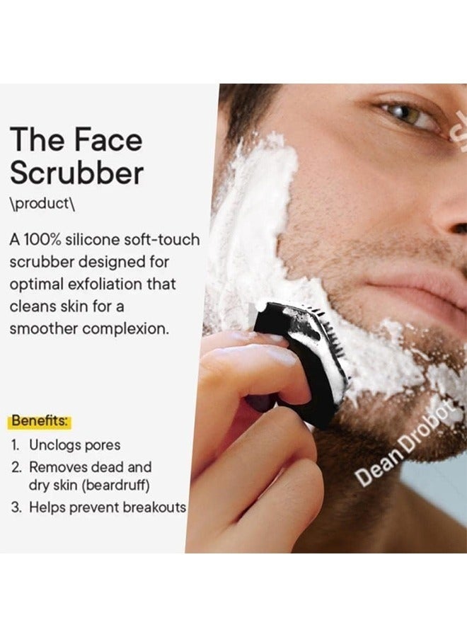 GlamKit Face Scrubber, Silicone Face Scrubber for Men, Gentle Exfoliator Pad & Massager, Facial Cleansing/Wash Brush - Removes Dead & Dry Skin - Image 3