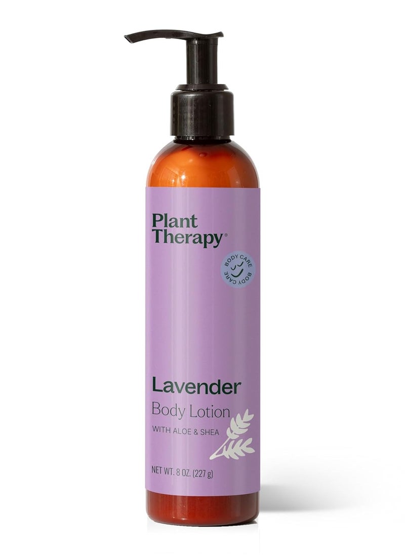 Plant Therapy - Plant Therapy Lavender Body Lotion with Aloe and Shea, Hydrate and Nourish Skin with Botanical Ingredients, 8 oz - Image 1
