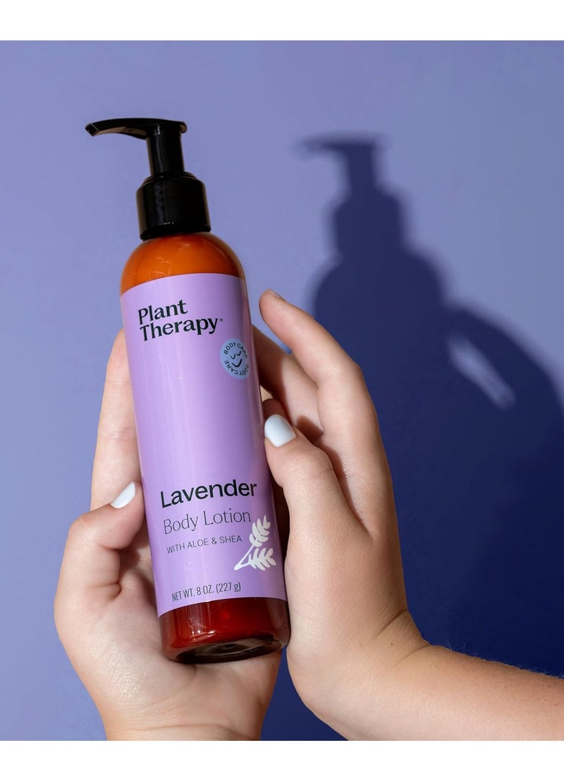 Plant Therapy - Plant Therapy Lavender Body Lotion with Aloe and Shea, Hydrate and Nourish Skin with Botanical Ingredients, 8 oz - Image 1