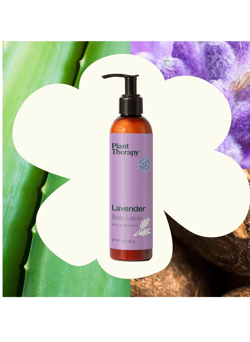 Plant Therapy - Plant Therapy Lavender Body Lotion with Aloe and Shea, Hydrate and Nourish Skin with Botanical Ingredients, 8 oz - Image 1