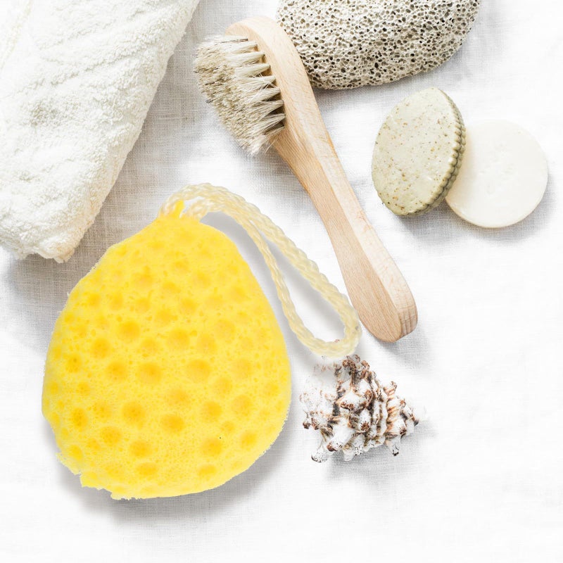 5 Colorful Shower Sponge Loofah Bath Scrubber Mesh Pouf Body Exfoliating Spa - Image 4