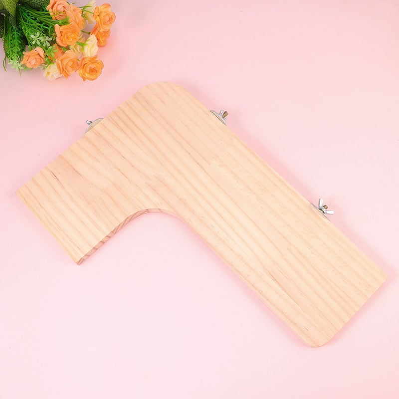 🧸 ألعاب خشبية متينة على شكل حرف إل بنظام دواسة لأرانب الهامستر والتشنشيلا بحجم كبير - Image 5