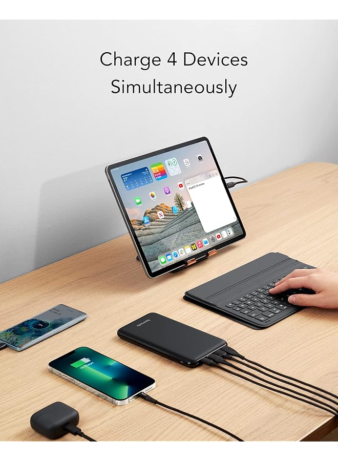 تشاماست باور ديليفري باور بانك 26800 مللي أمبير في الساعة باور بانك 20 وات بمنفذ يو إس بي سي وشاحن محمول سريع الشحن 3.0 وحزمة بطارية متوافقة مع ماك بوك الجديد من النوع سي وماك بوك إير وآيباد برو وآي فون سويتش - Image 4