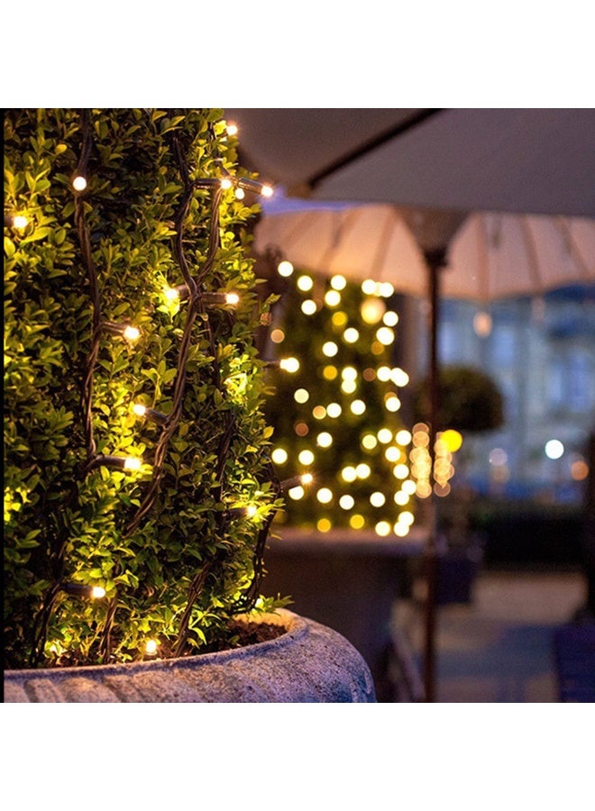 10M 100Led Gardening Decor Solar String Lights 8-Moulds Outdoor Waterproof Courtyard Tree Birthday Party Holloween Banquet Weeding Decoration Solar Twinkle Lights - Image 1