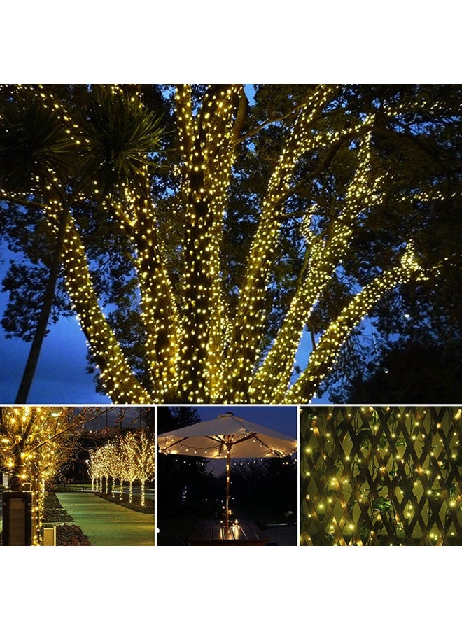 10M 100Led Gardening Decor Solar String Lights 8-Moulds Outdoor Waterproof Courtyard Tree Birthday Party Holloween Banquet Weeding Decoration Solar Twinkle Lights - Image 5