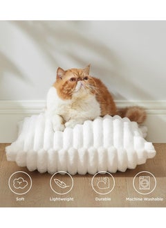 Alruht Set of 2 Throw Pillow Covers, Soft Striped Decorative Pillow Covers, Cushion Cases for Sofa, Couch, Bedroom, Living Room (Cream White, 45x45cm)  - Image 4