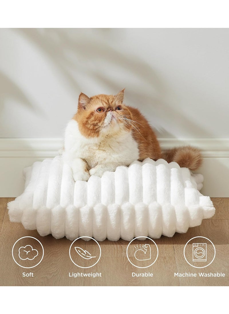 Alruht Set of 2 Throw Pillow Covers, Soft Striped Decorative Pillow Covers, Cushion Cases for Sofa, Couch, Bedroom, Living Room (Cream White, 45x45cm)  - Image 4