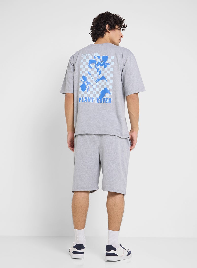 Seventy Five Graphic T-Shirts And Shorts Sets  - Image 2