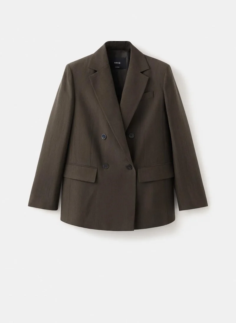 MANGO  Straight-fit lyocell suit jacket for Women | Best Price UAE