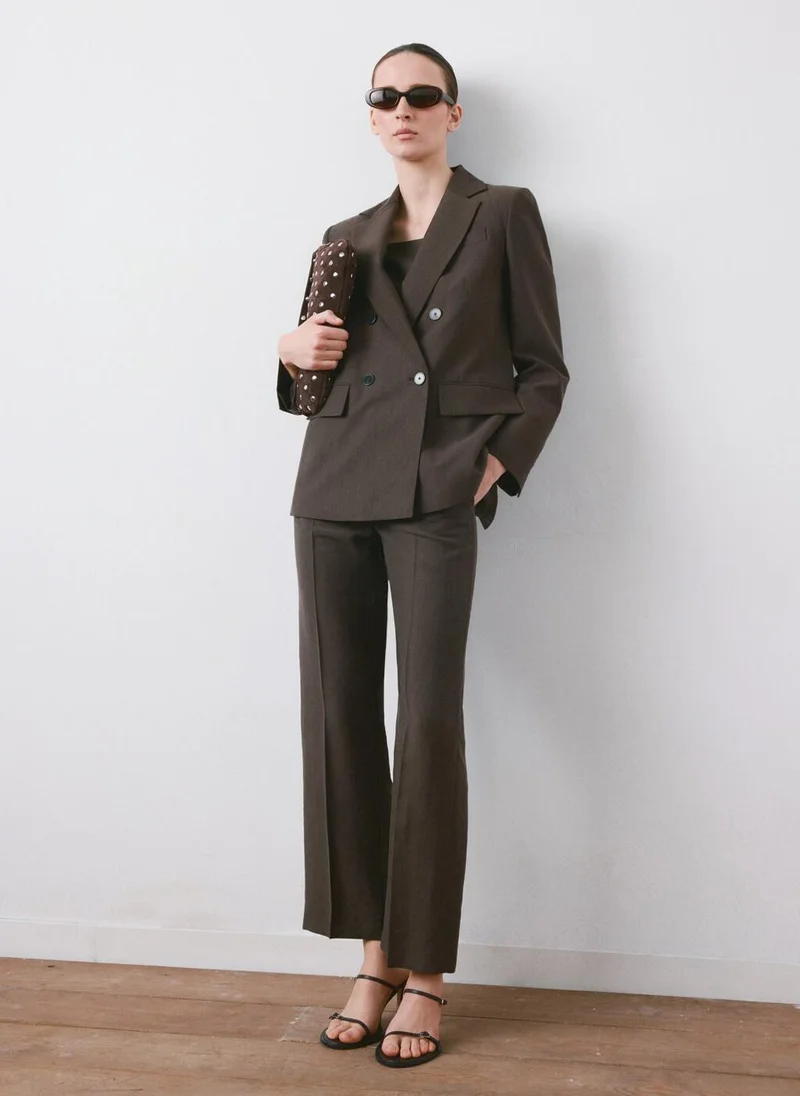 MANGO  Straight-fit lyocell suit jacket for Women | Best Price UAE