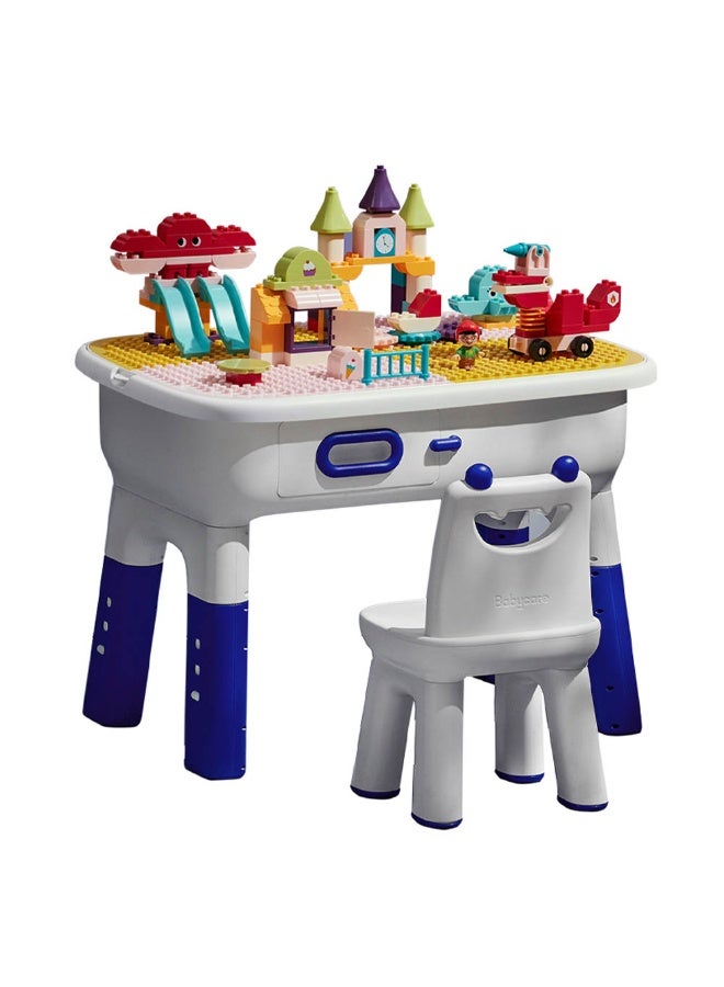 Babycare - Kids Activity Table And Chair  Blue - Set - Image 2
