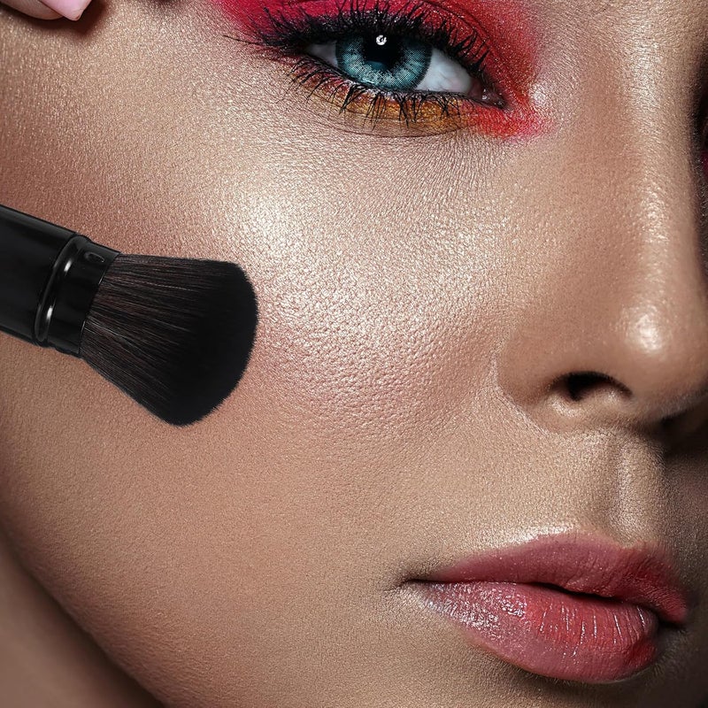Retractable Large Powder Brush Blush Brush Makeup Supply Portable Beauty Cosmetic Tool for Face Makeup - Image 5
