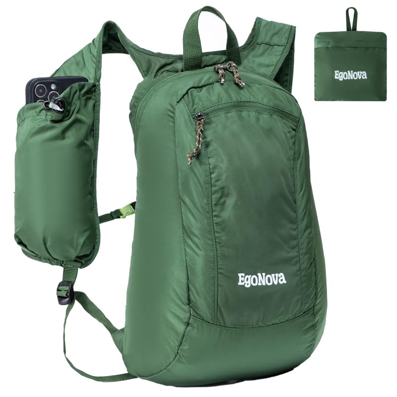 EgoNova 12L Ultralight & Thin Packable Daypack, Small Foldable Hiking Backpack Travel Bag, Water Resistant Day Pack for Men Women - Image 1
