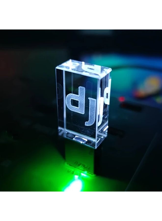 فلاشة USB أصلية بسعة 64 جيجابايت مع إضاءة LED زرقاء مخصصة لنوادي الليل ودي جي وموسيقى السيارة والمدارس - Image 2
