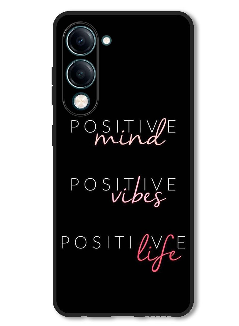 Theodor Case Compatible with Vivo Y29s Protection Shockproof Bumper Cover Positive Mind - Image 1