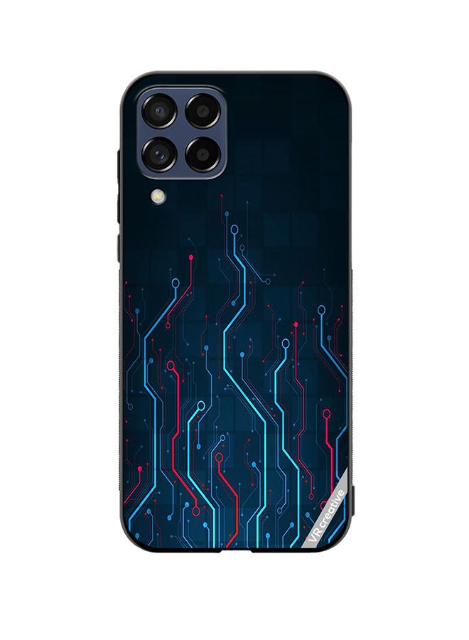 VR CREATIVE Protective Case Cover For Samsung Galaxy M33 Electronic Circuit Boards_ Design Multicolour - Image 1
