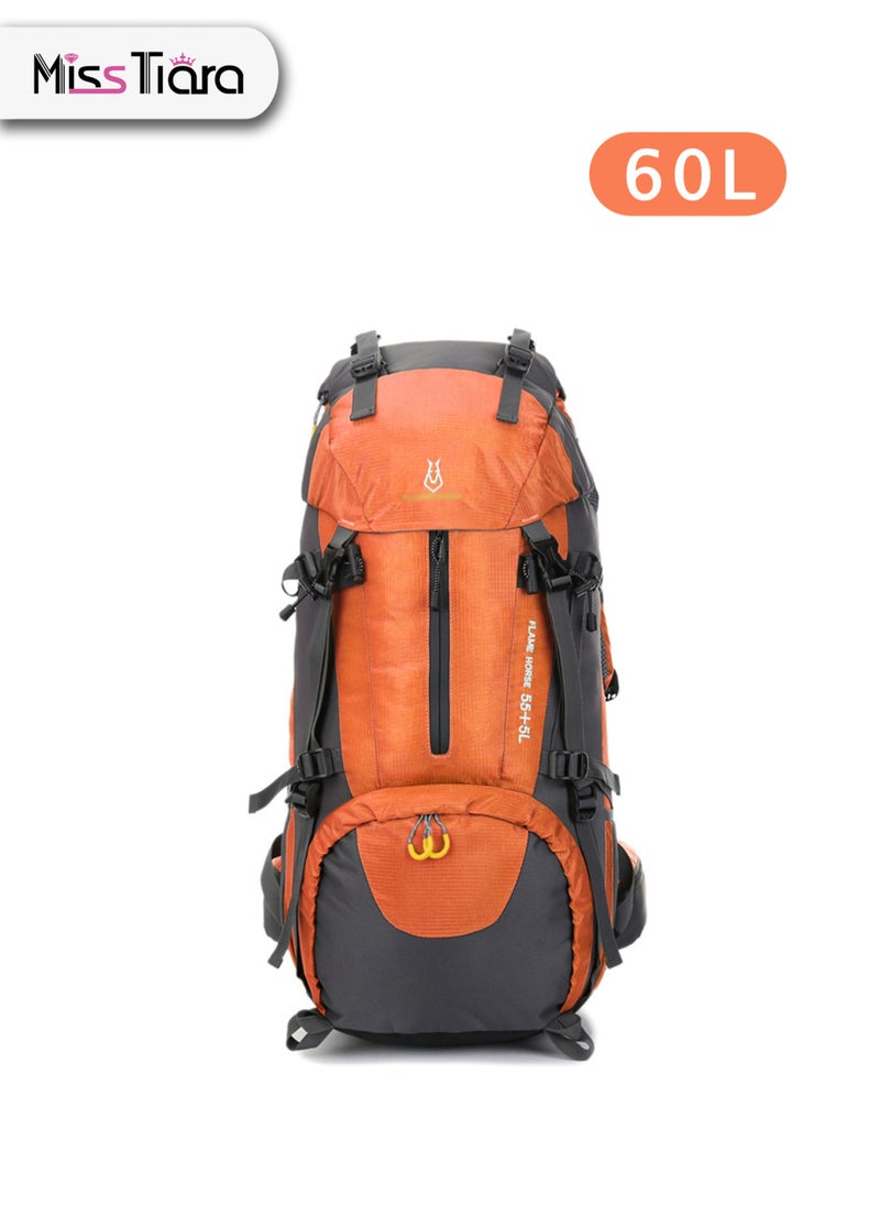 MissTiara 60L High-Capacity Waterproof Outdoor Sport Camping and Hiking Backpack With Shoe Compartment  - Image 1