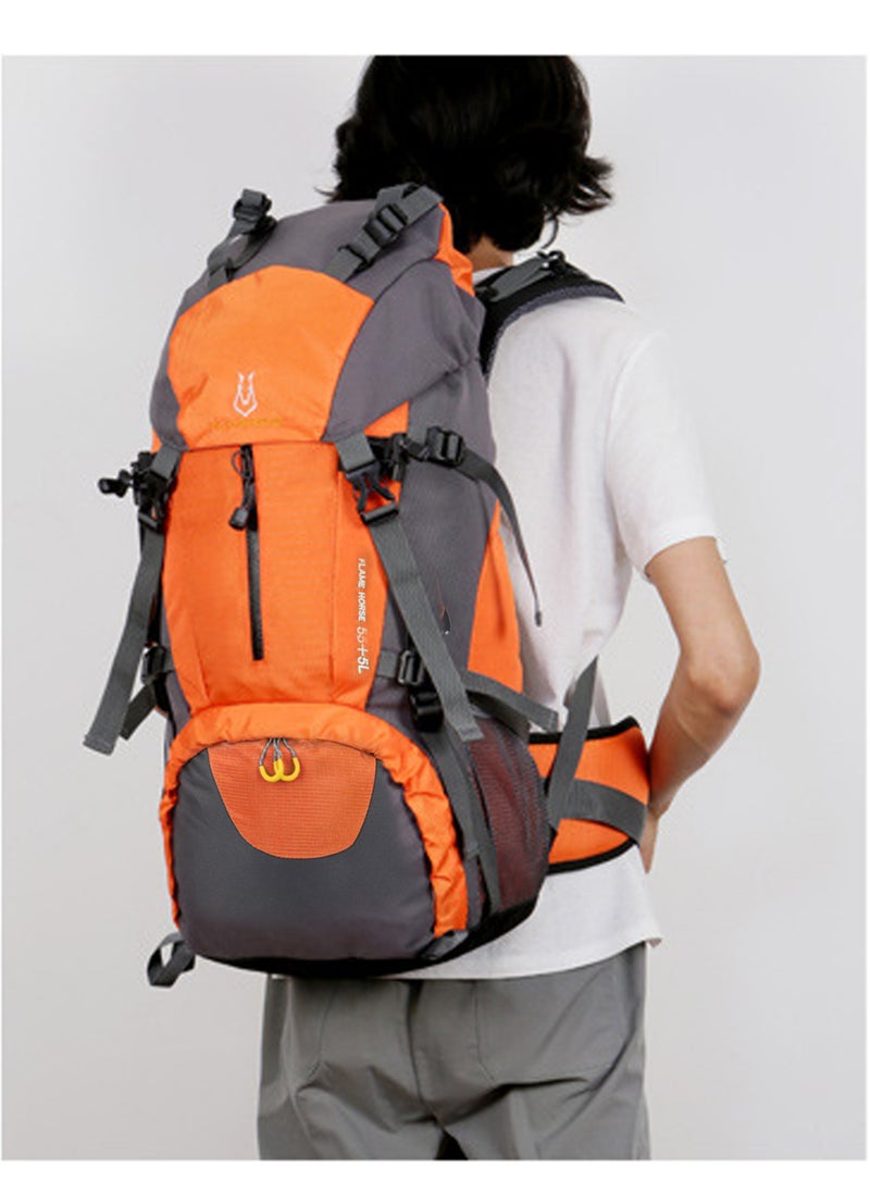 MissTiara 60L High-Capacity Waterproof Outdoor Sport Camping and Hiking Backpack With Shoe Compartment  - Image 2