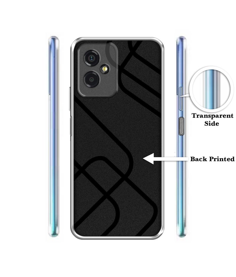 Casotec Zig-Zag Black Line Design Printed Silicon Soft TPU Back Case Cover for Lava Yuva 2 5G - Image 2