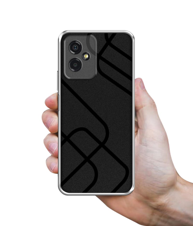 Casotec Zig-Zag Black Line Design Printed Silicon Soft TPU Back Case Cover for Lava Yuva 2 5G - Image 3