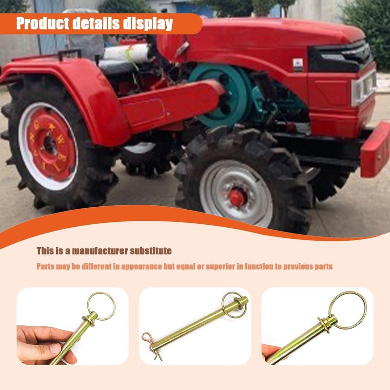 1/2 x 6-1/4-Inch Swivel Hitch Pin for Home, Farm, Business, and Automotive Use - Image 2