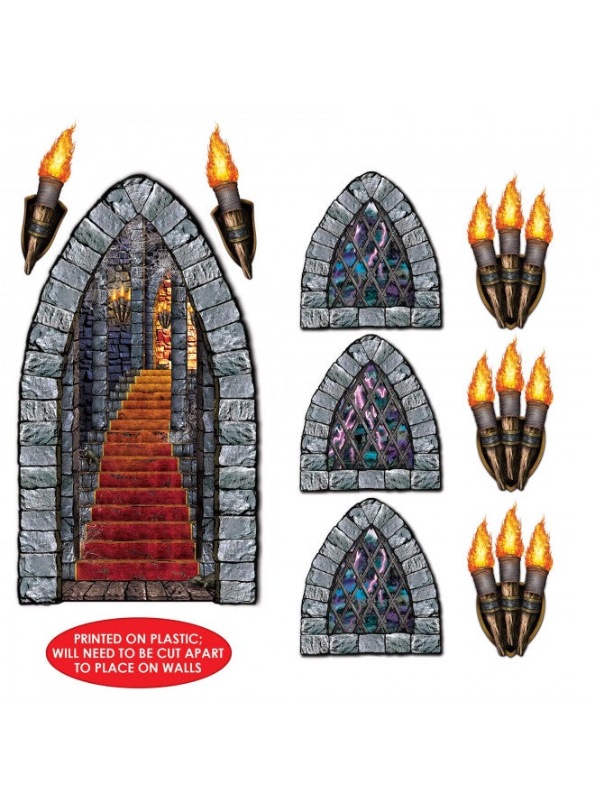 Beistle Stairway, Window & Torch Props Party Accessory (1 count) (9/Pkg) - Image 4
