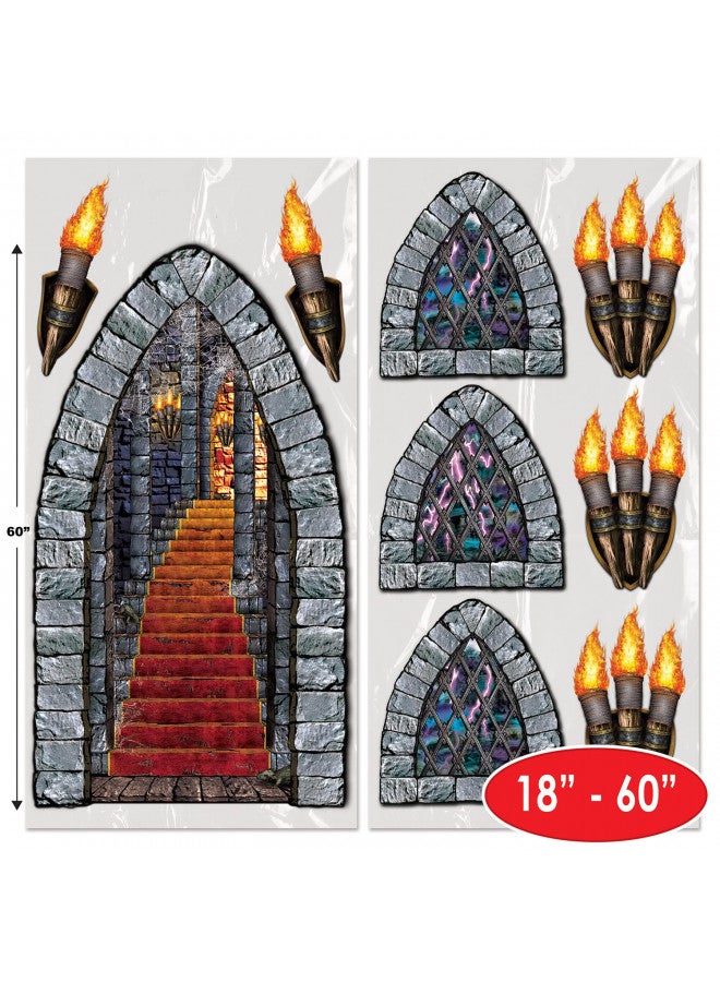 Beistle Stairway, Window & Torch Props Party Accessory (1 count) (9/Pkg) - Image 2