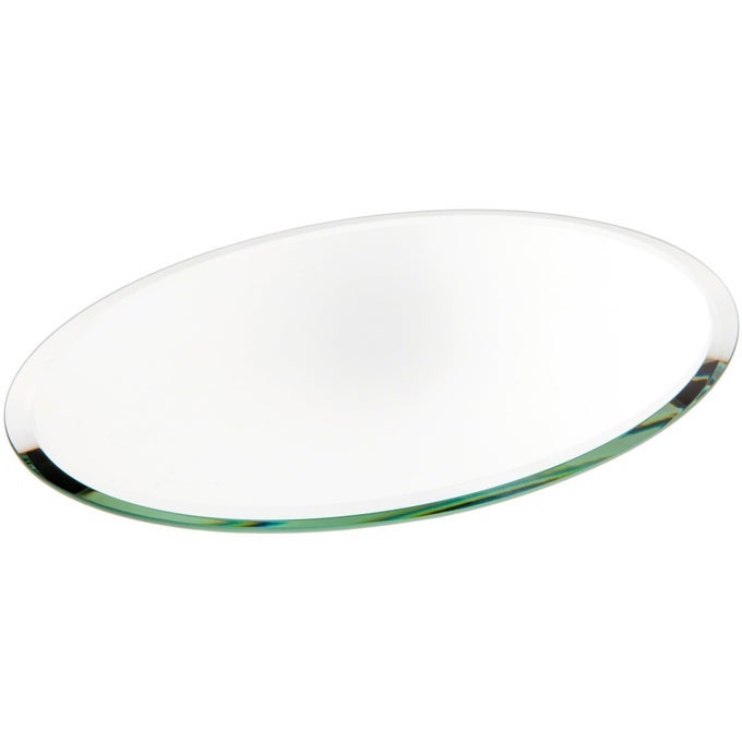 5 X 7 OVAL 3MM THICK BEVELED GLASS MIRROR