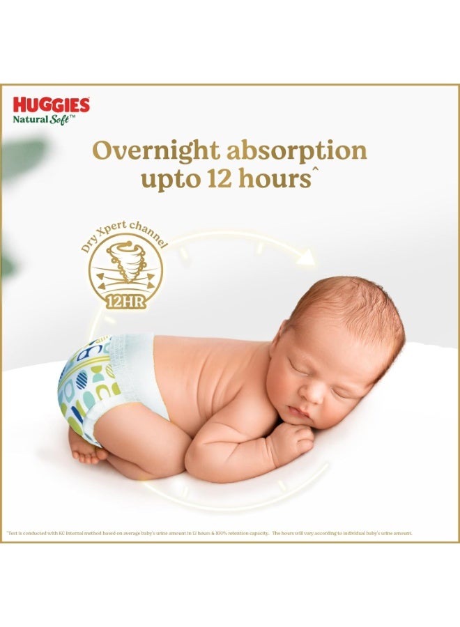 Huggies Natural Soft Premium Baby Diaper Pants, Our No.1 Soft Pants, Large (L) Size (9-14 Kgs), Monthly Pack of 100*2 diapers | Cloud Softness All over with India's 1st Cloud Touch Belt - Image 4