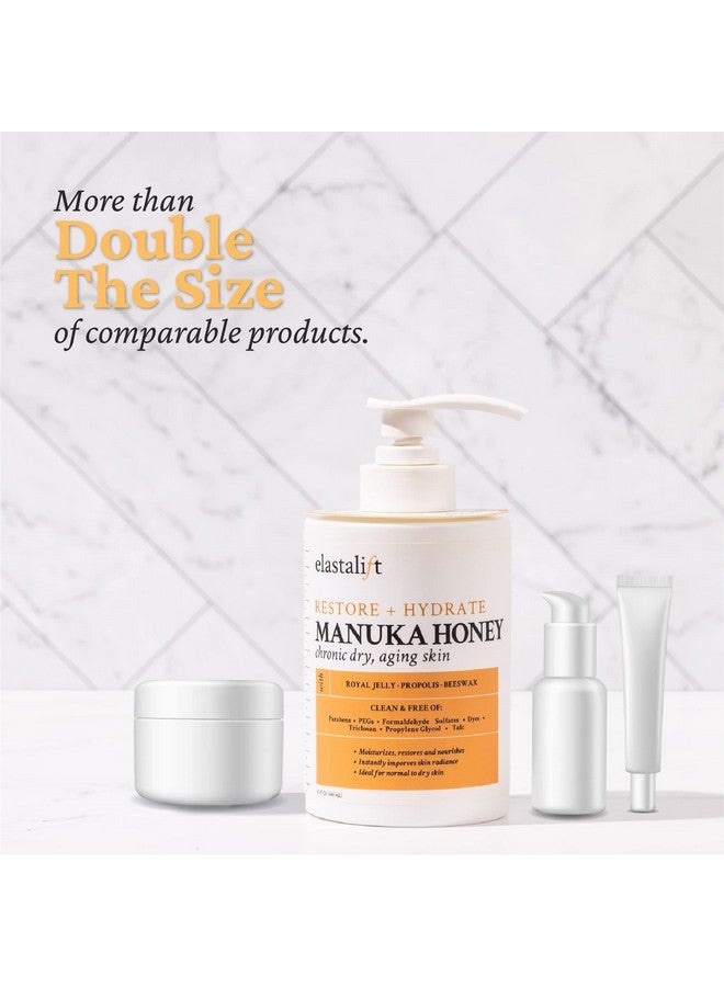 elastalift Manuka Honey Cream Face Moisturizer & Body Butter Lotion For Dry Skin | Firming & Hydrating Miracle Balm Skin Care Moisturizing Lotion For Women, Wrinkles, & Sun Damaged Skin, 15 Fl Oz - Image 5