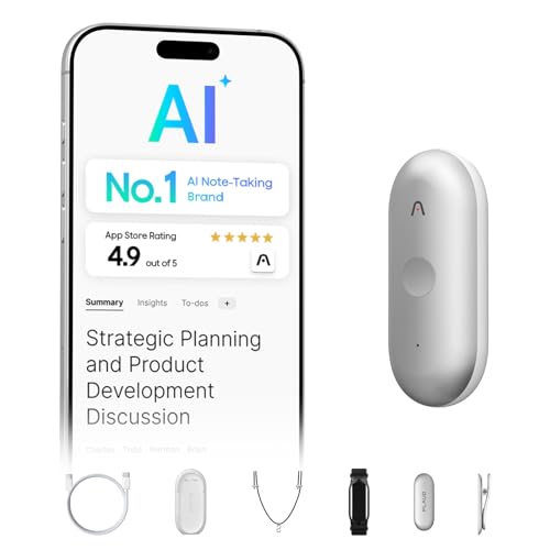 Plaud NotePin S AI Voice Recorder Wearable AI Notetaker AI Transcribe Summarize Support 112 Languages 64GB Audio Recorder for Meetings Interviews Professionals Teams with 4 Accessories - Image 1