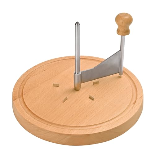 WILLOWDALE Wooden Cheese Curler, 8.5 Inches Cheese Cutter Stainless Steel Cheese Shaver for Cheese Wheel & Chocolate, Manual Cheese Slicer Kit, Suitable for Home, Restaurants, Cafes, and Dessert Shops - Image 2