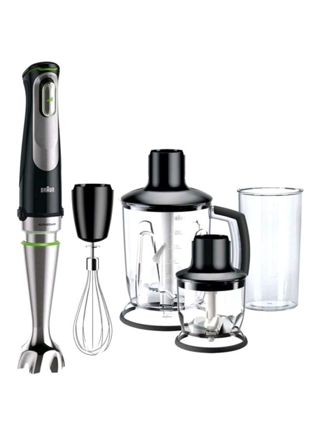 BRAUN Portable Hand Blender 1000W MQ7045X Silver/Black/Green - Image 1