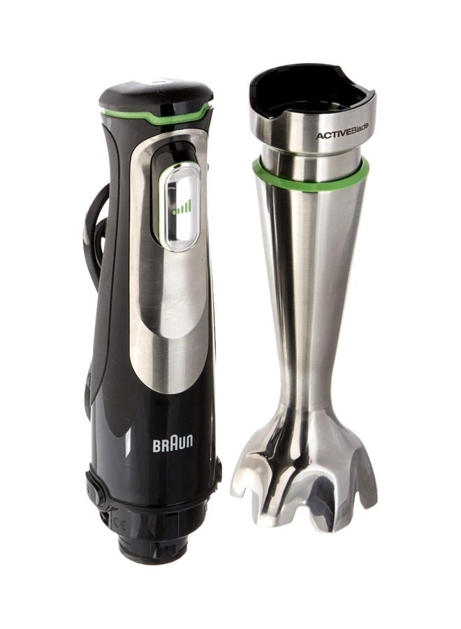 BRAUN Portable Hand Blender 1000W MQ7045X Silver/Black/Green - Image 4