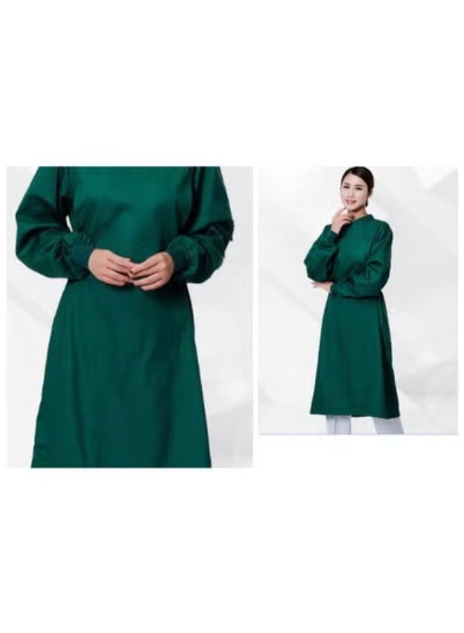 Generic Surgical gown, medical special hand-washing gown, isolation gown, long-sleeved female doctor work clothes, hand-washing clothes, surgical gown (green)  - Image 2