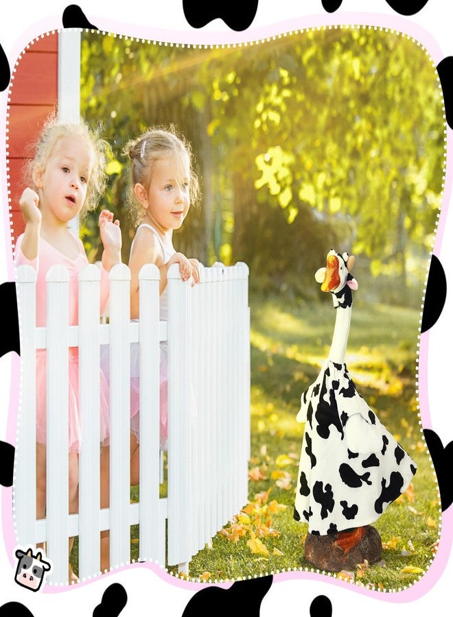 Cutecrop Cow Goose Outfit Goose Clothes for 23” High Cement or Plastic Goose Lawn Goose Clothing, Goose Outfit, Lawn Goose Outfit, Garden Goose Costume - Image 3