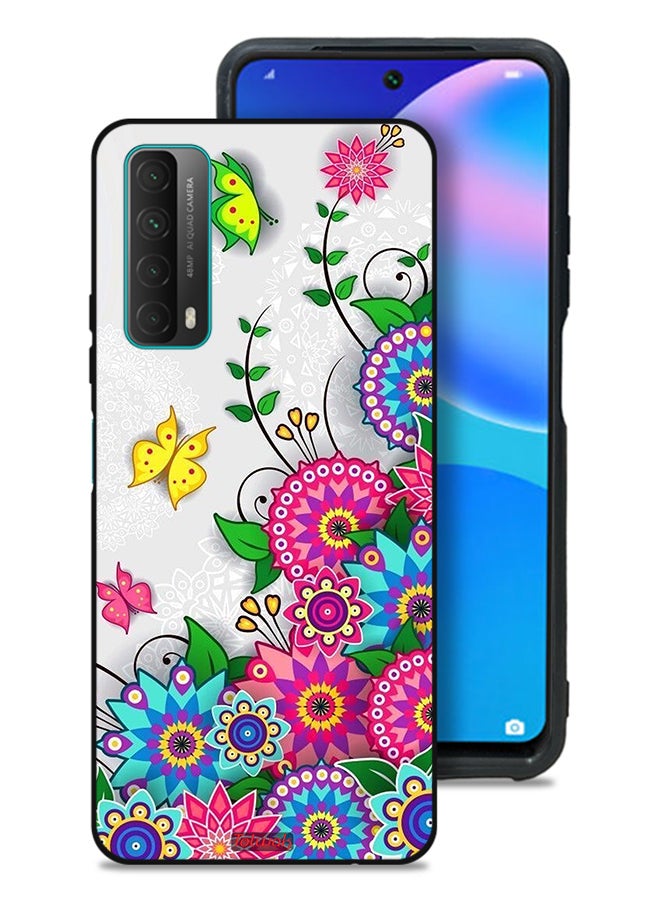 Tolwak Huawei P smart (2021) Protective Case Cover Mandala Flowers - Image 1