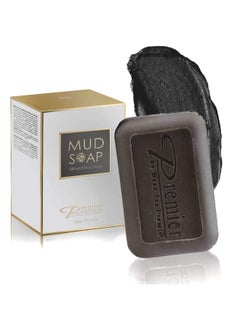 Premier by Dead Sea Premier Premier Dead Sea Mineral Mud Bar Natural Body Wash Face Wash Hand Soap For All Skin Types. Therapeutic And Antibacterial Helps With Acne Rosacea Eczema And Psoriasis 3.4 Oz  - Image 1