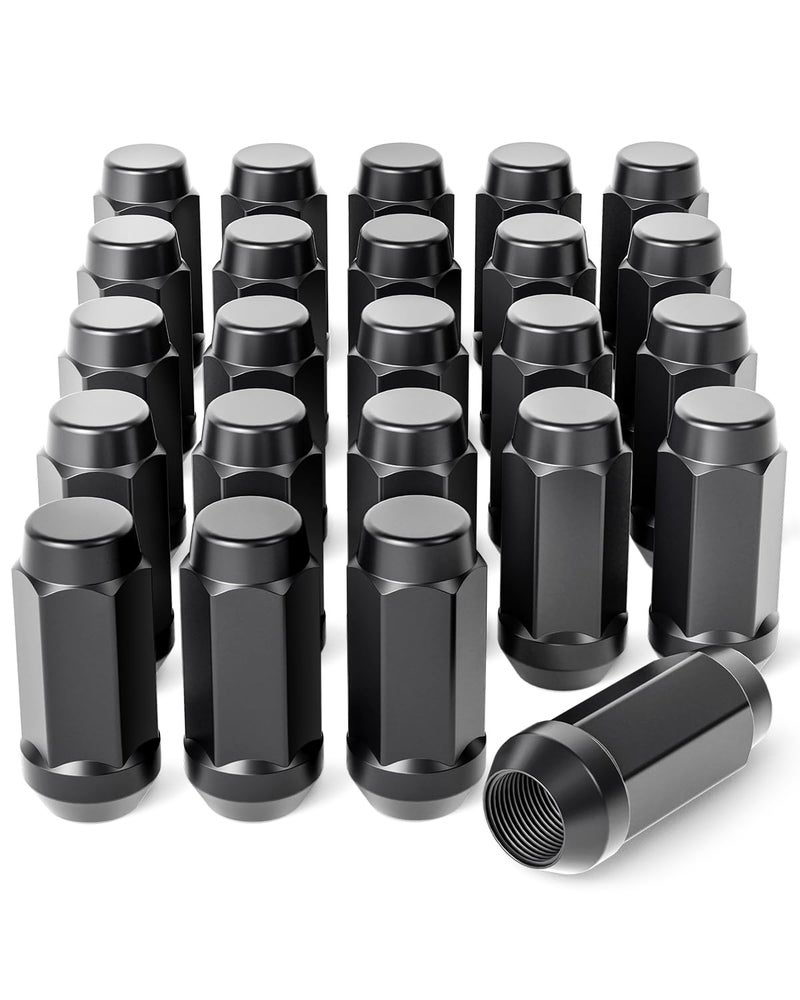 Orion Motor Tech M14x1.5 Lug Nuts with Cone Seat, 3/4" 19mm Hex Wheel Lug Nuts Compatible with Chevy Silverado Suburban 1500 Tahoe Colorado Traverse, Ford F-150 Ram 1500 Aftermarket Wheel, Set of 24 - Image 1